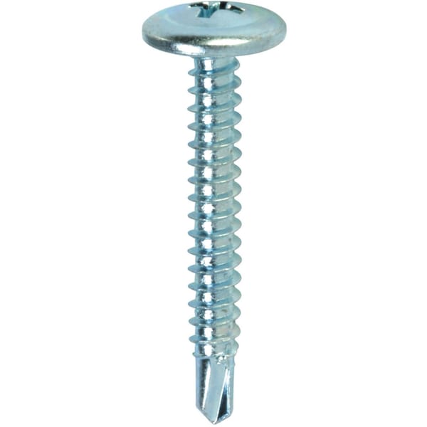 Teks Self-Drilling Screw, #8 x 1 in, Zinc Plated Steel Truss Head Phillips Drive, 170 PK 21508 - main